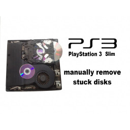PlayStation 3 Slim - удаление застрявшего диска вручную